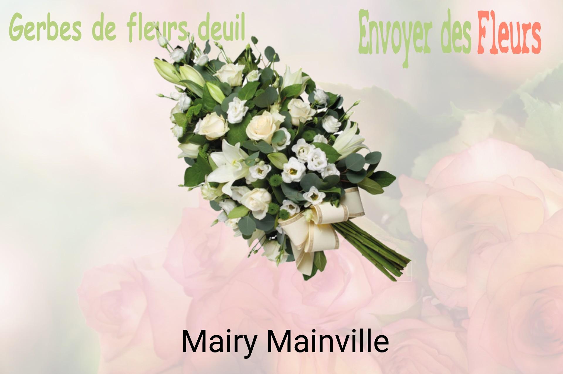 Gerbe de fleurs de deuil livrée à Mairy-Mainville